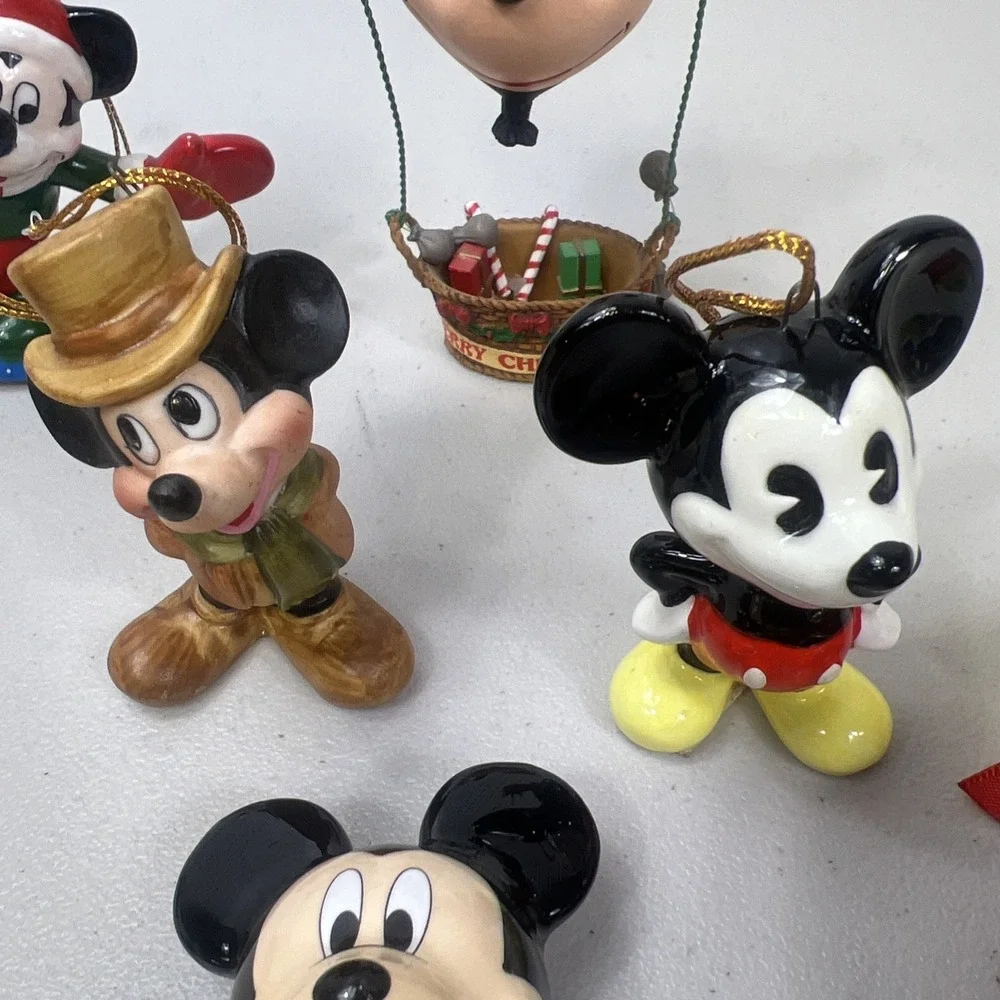 Disney‎ Mickey Mouse Christmas ornament Lot of 8